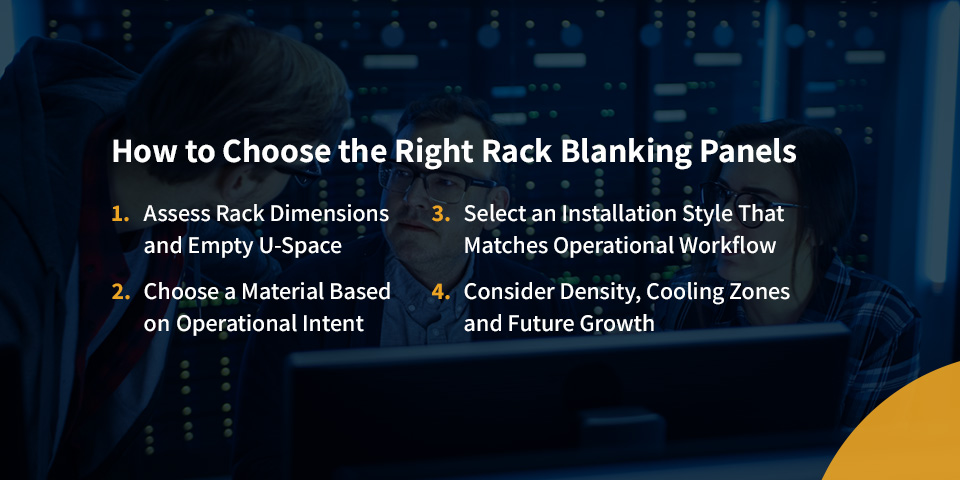 How to Choose the Right Rack Blanking Panels